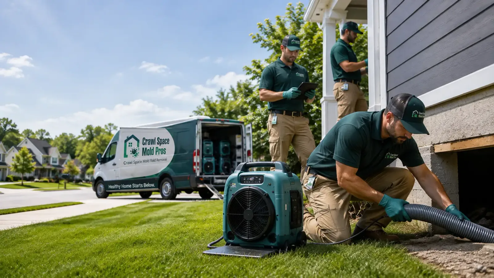 Crawl Space Mold Removal in Sloan, IA